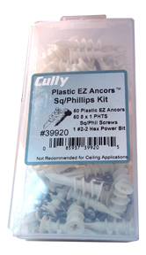 39920 CULLY PLASTIC ANCHOR KIT
SQUARE/PHILLIPS