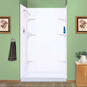 260WHT MUSTEE SHOWER WALL WHT