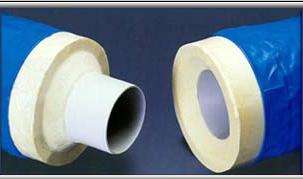 4&quot; SDR-35 3034 INSUL PVC PIPE BLUE PLASTIC COVER