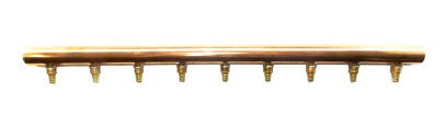 1 1/4&quot; X 3/4&quot; COPPER MANIFOLD
WITH ASSEMBLED 3/4&quot; PEX
FITTINGS 12 OR 24 BRANCHES