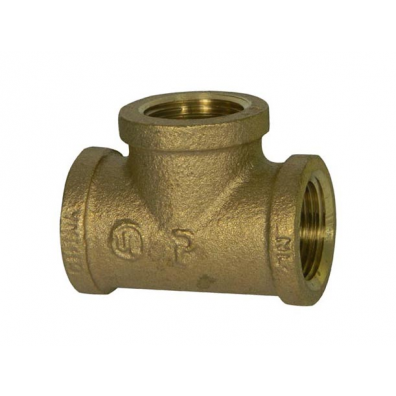 1/8&quot; TEE BRASS IP
*** PRODUCT CONTAINS LEAD ***
*** NON-POTABLE USE ONLY ***