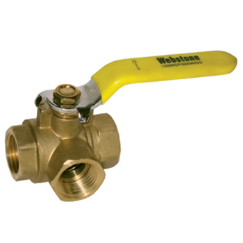101-444 3/4&quot; FULL PORT 3-WAY
BALL VALVE 40643 WEBSTONE
*** PRODUCT CONTAINS LEAD ***
*** NON-POTABLE USE ONLY ***