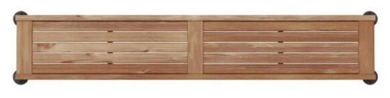 10043854-185 60" STRAIGHT TEAK  BENCH SALO