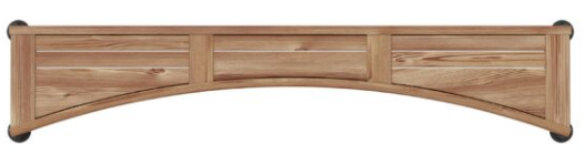 10045580-185 60" CURVED TEAK  BENCH SALO