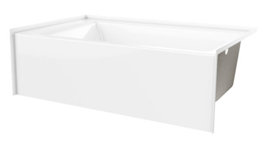 6036SMIN RH 60 X 36 SOAKER W/SKIRT WHT SALO