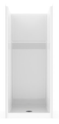 SH3232 WHT SHOWER 1PC 32 X 32  WHT SALO