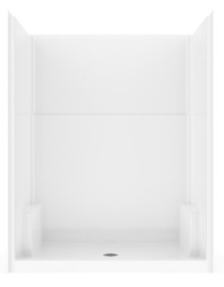 SH6036 60X36 SHOWER WHT 1PC  SALO BENCH NOT INCLUDED