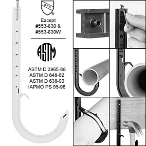 33758 4&quot; J-HOOK ABS SIOUX CHF
553-9